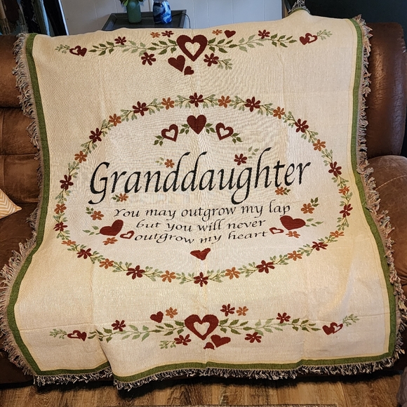 Collections Etc! Granddaughter throw blanket 48 x 60 - Picture 5 of 6